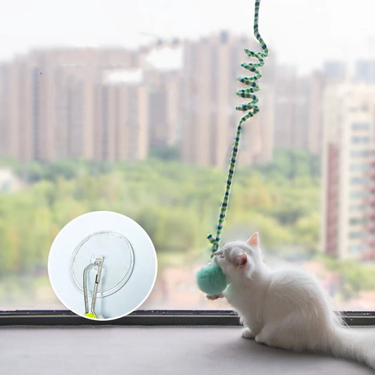 Interactive Cat Hanging Toy, Simulation Cat Toy, Funny Self-playing Interactive Toy for Kitten, Teaser Wand Toy Cat with Bell