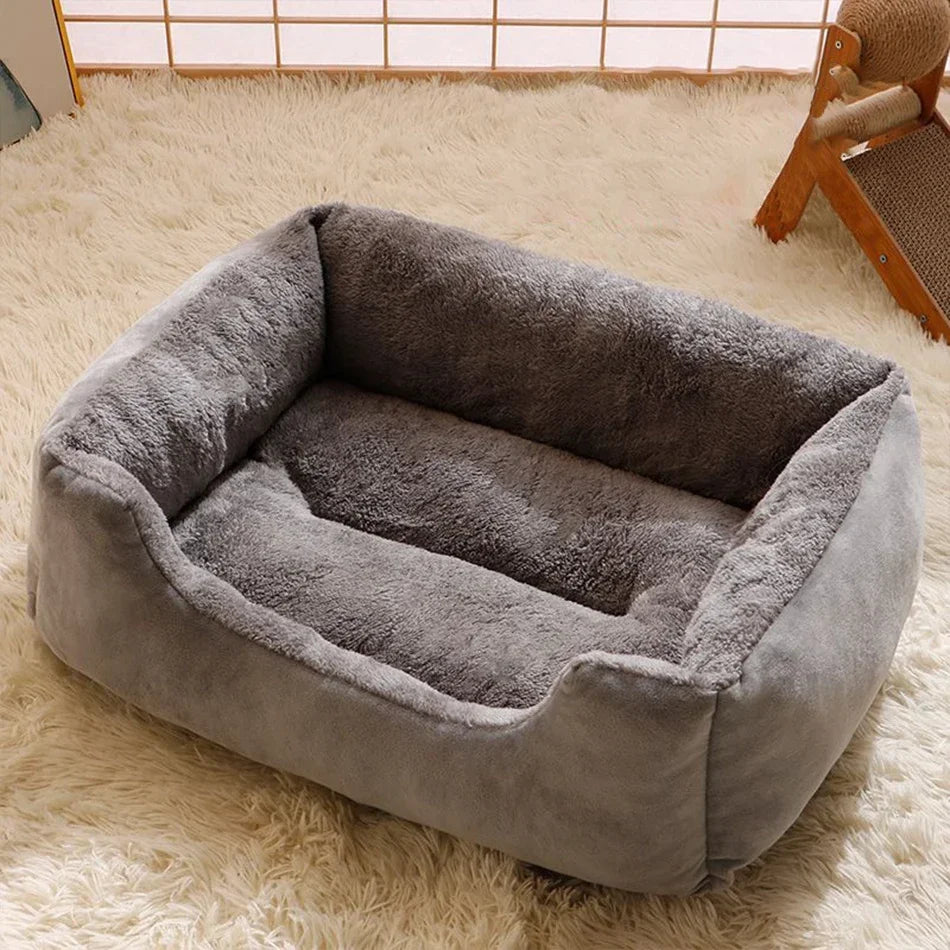 Lit panier maison douillet pour chat et chien — coussin confortable toutes tailles