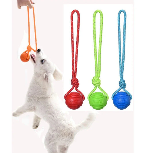 Balle d'entraînement en corde de coton pour chien – Non toxique, durable, pour petits et grands chiens