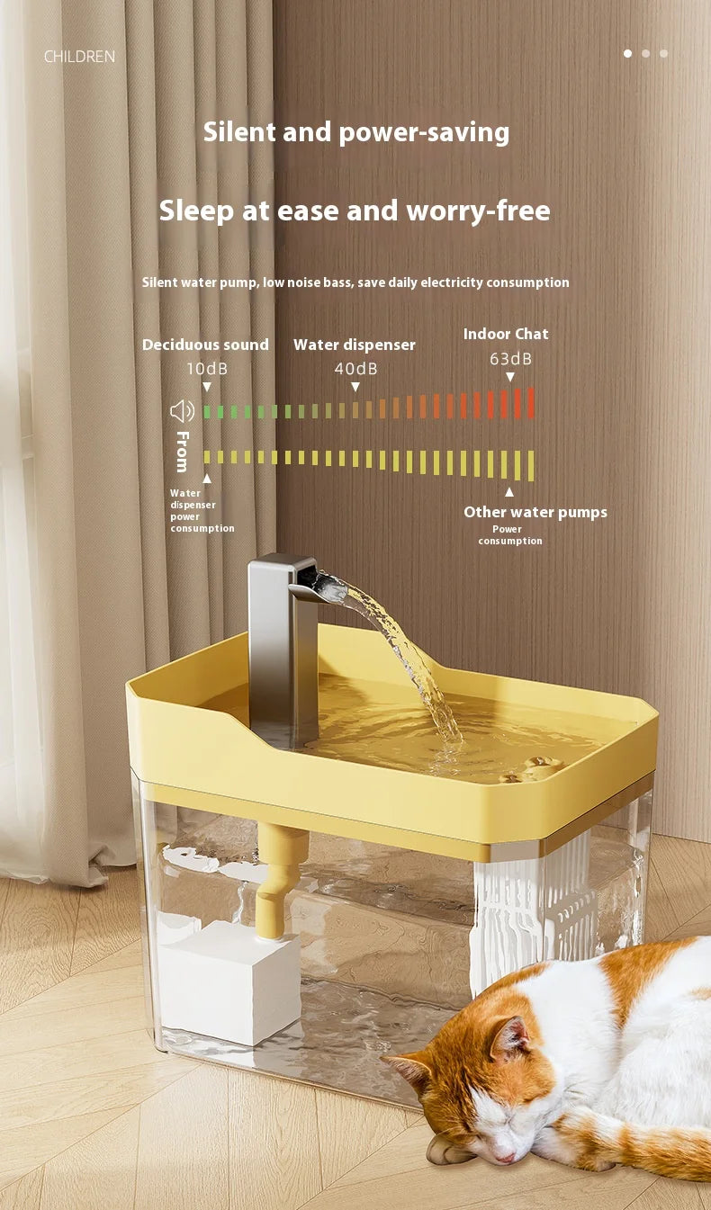 Fontaine à eau automatique USB pour chat et petit animal – Filtre, circulation continue