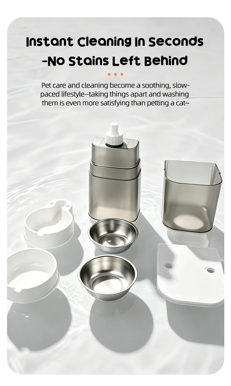 Automatic Camera Automatic Pet Feeder Water Fountain WIFI APP Video Smart Dog 5L Food Dispenser 3L Gravity Water Drinker Bowl