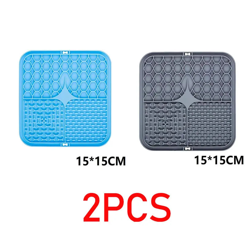 Tapis à lécher pour chien – Surface texturée, alimentation lente
