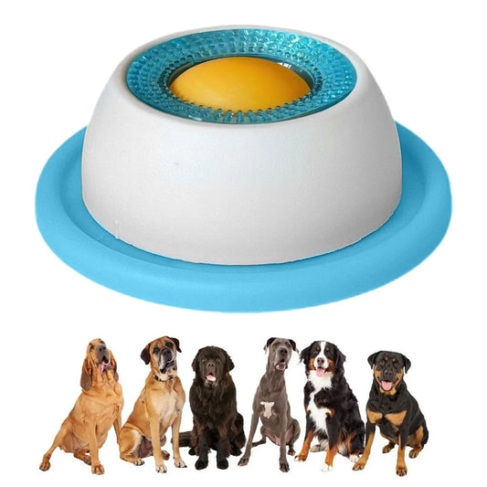 Jouet léche-friandises pour chien – Mangeoire lente anti-glouton