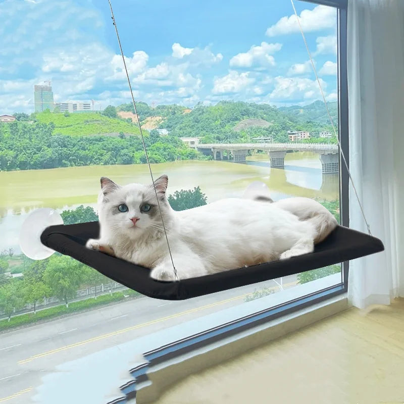 New Pet Cat Hammock Hanging Cat Bed Bearing 20 kg Comfortable Sunny Window Seat Kitten Climbing Frame Pet Supplies