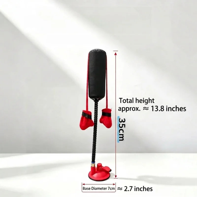 Interactive Cat Speed Bag Toy with Spring Gooseneck Self-Play Boxing Toy Relieves Boredom Exercise Training Gift for Kittens