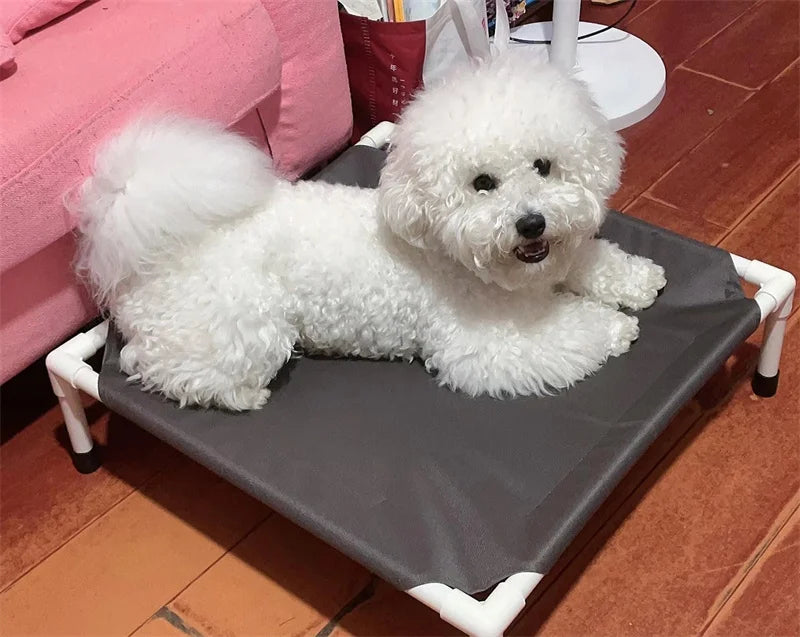 Lit de camping surlevé pliable pour chien et chat — hamac portable et lavable