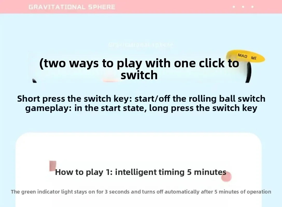 Smart Cat Toy Automatic Rolling Ball Electric Cats Toys Interactive for Pet Training Self-moving Kitten Toys for Indoor Playing