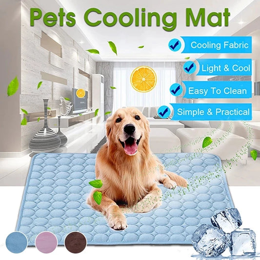 Tapis rafraîchissant lavable respirant pour chien et chat — couverture canapé voiture été