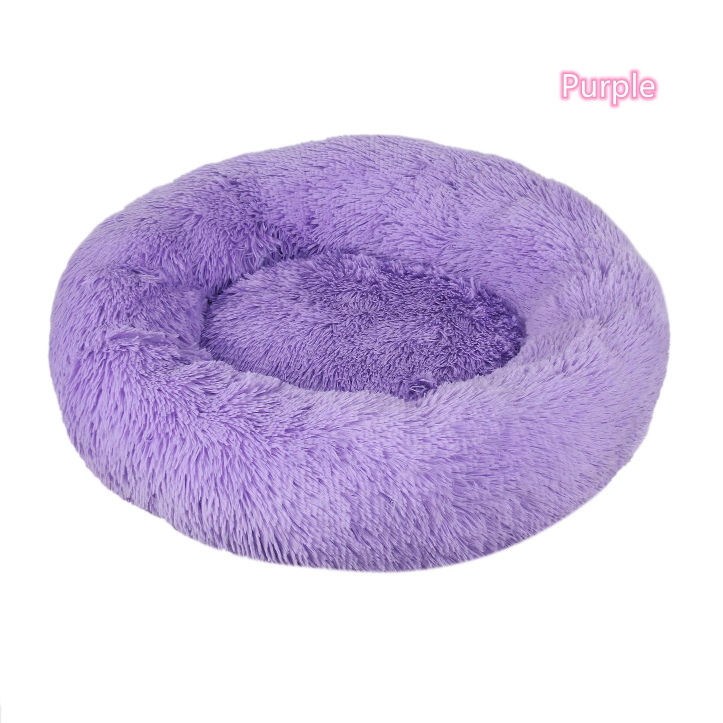 Lit donut super doux lavable pour chat et chien — confort hivernal optimal