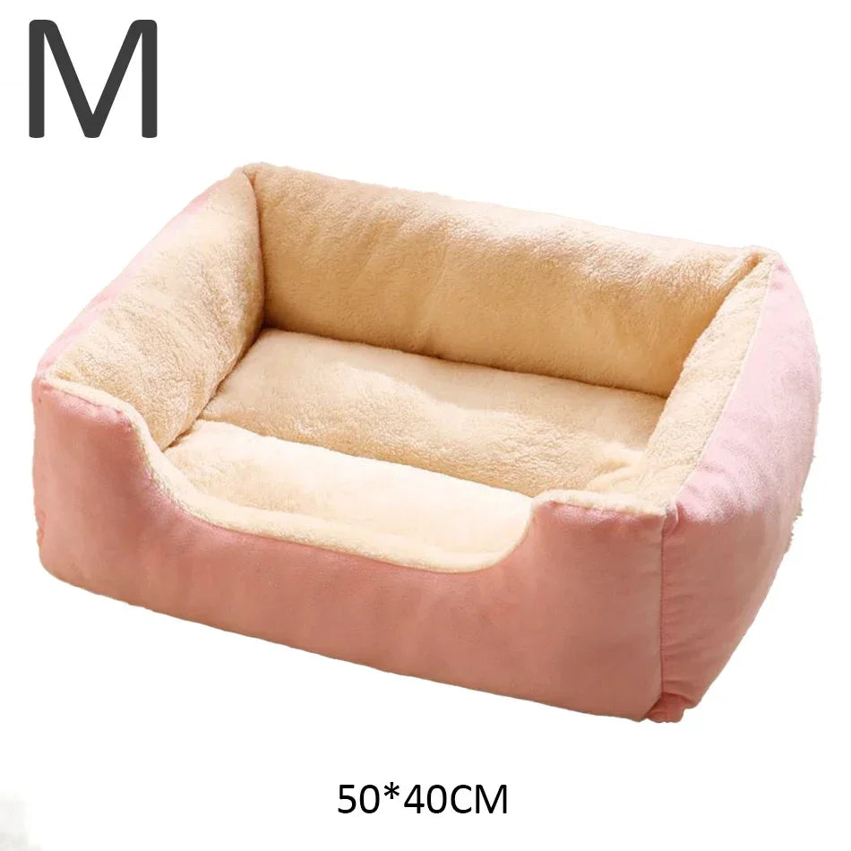 Lit panier maison douillet pour chat et chien — coussin confortable toutes tailles