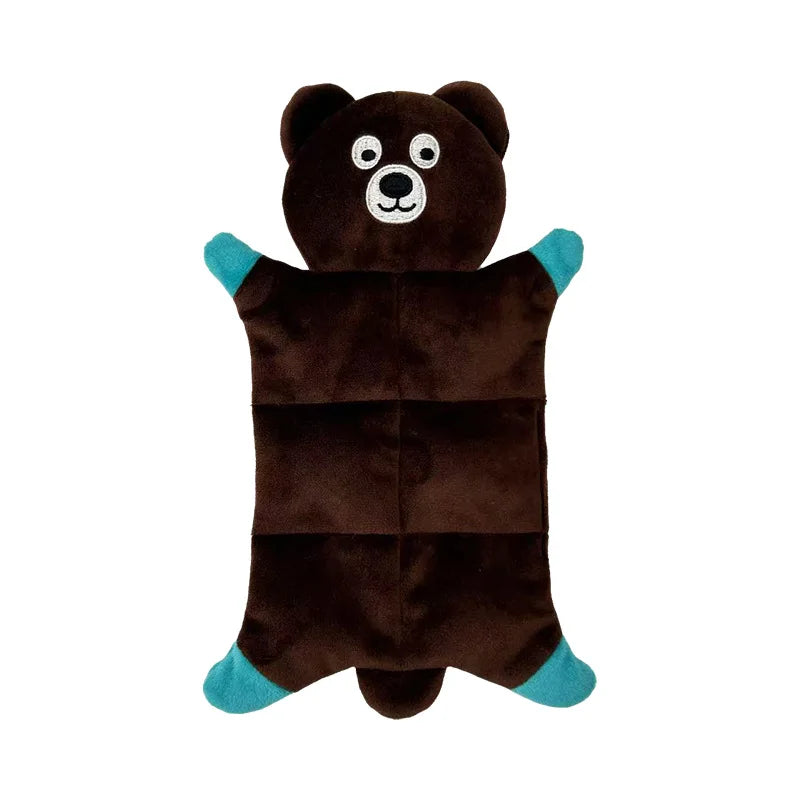 Animal-shaped Dog Squeaky Toy Bite-resistant Plush Pet Toys for Small Medium  Dogs Interactive Puppy Toys Dog Accessories