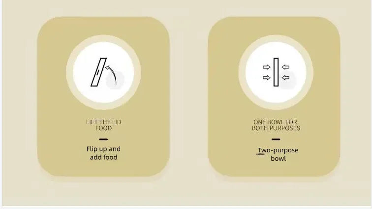 Bol distributeur automatique intégré nourriture et eau pour chats et chiens