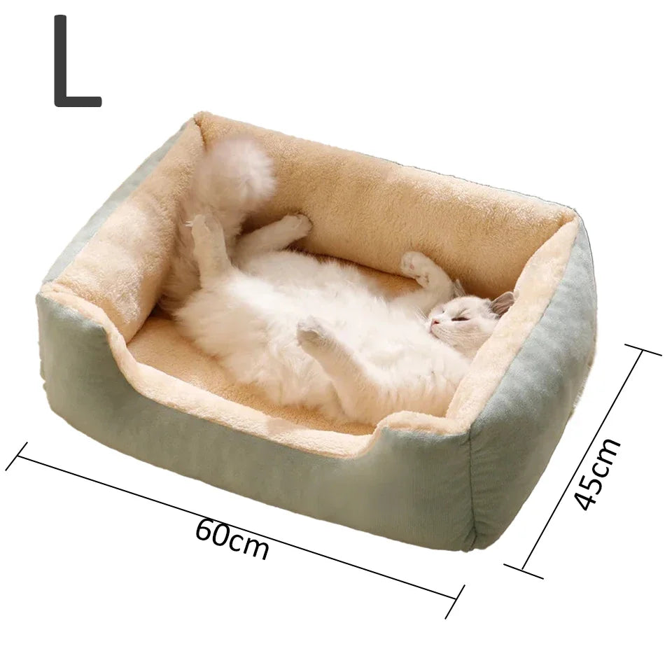 Lit panier maison douillet pour chat et chien — coussin confortable toutes tailles