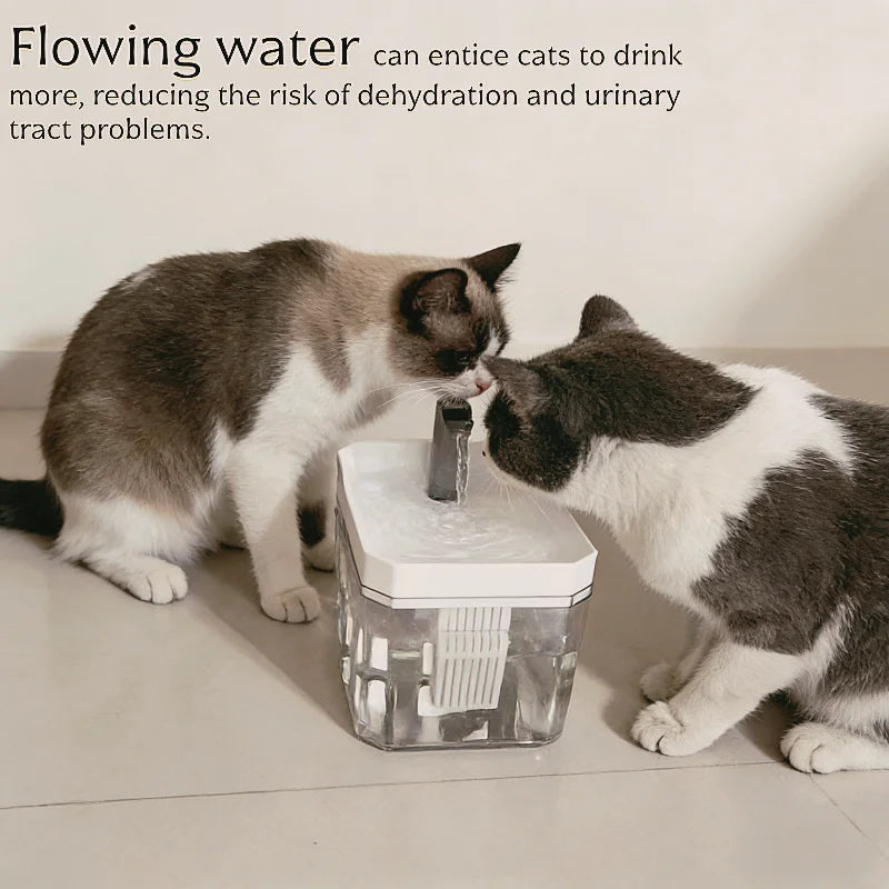 Automatic 1.5 L USB Pet Water Fountain for Cats and Small Dogs – Filtered, Silent