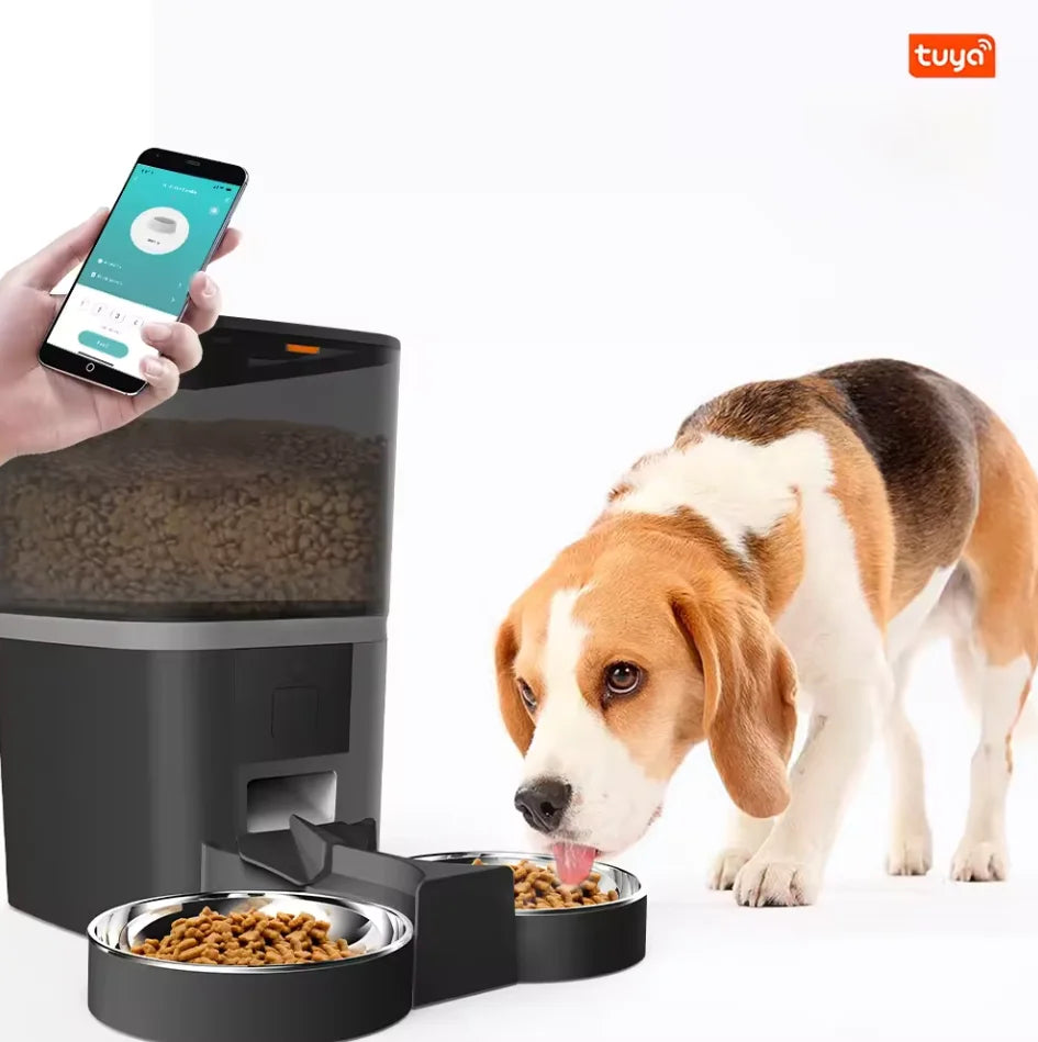 Double Meal Automatic Cat Feeder, Cat Feeder With Video, Tuya WIFI Automatic Dog Feeder, Programmable Pet Feeder, Multiple Models