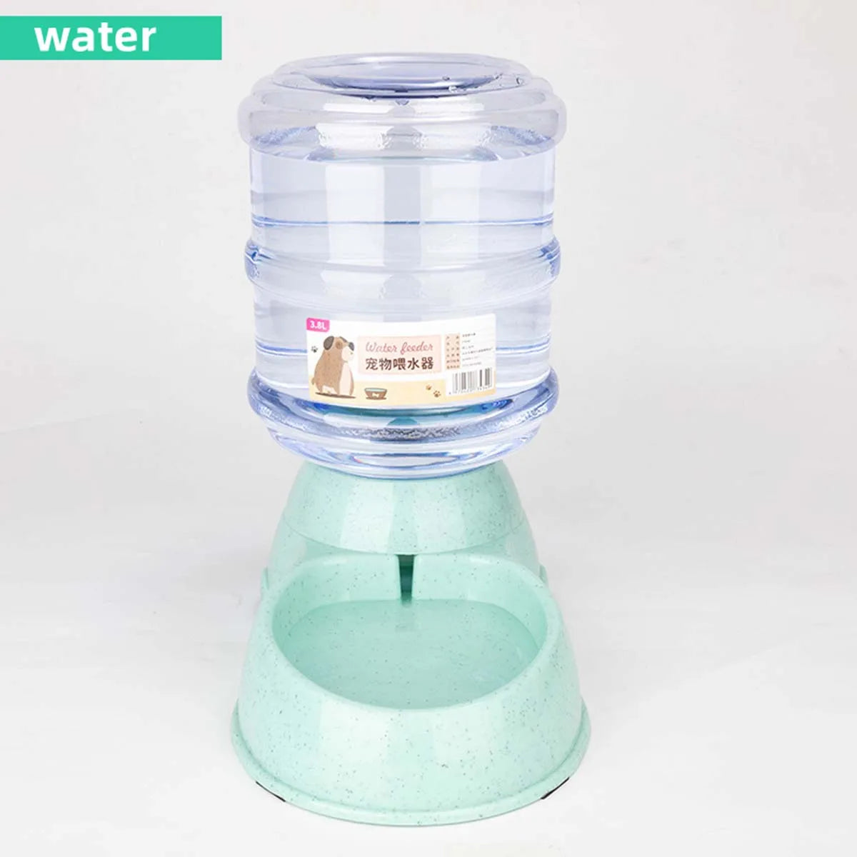 Distributeur automatique de nourriture 3,8L grande capacité avec fontaine à eau pour chats et chiens