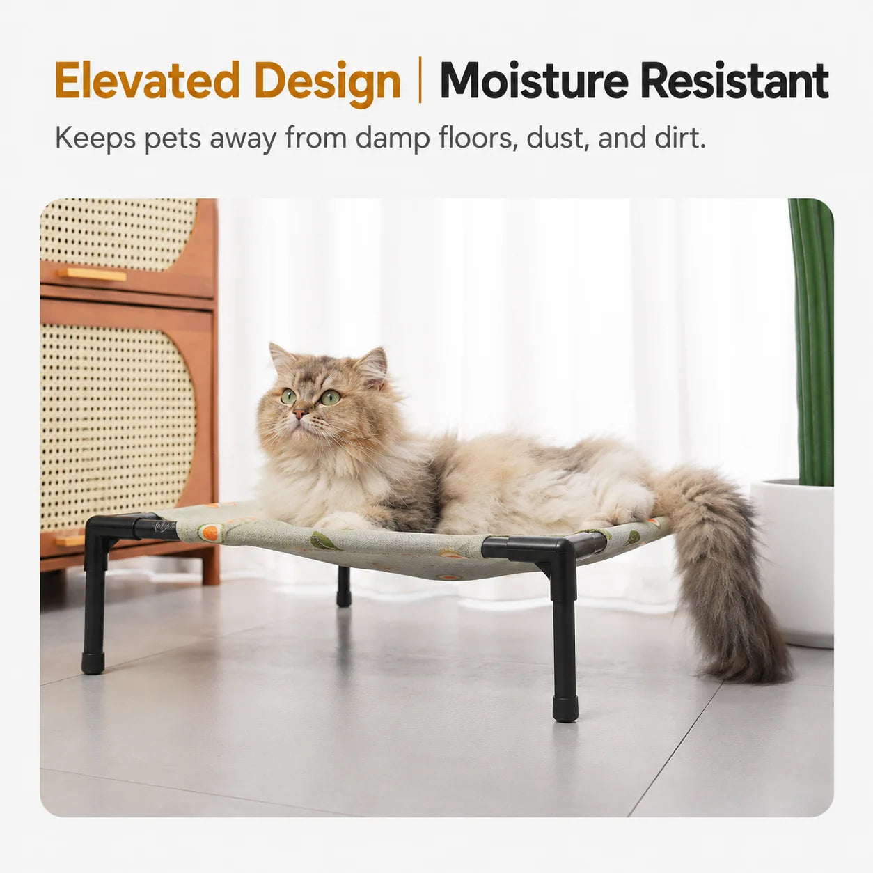Pet Camping Bed Elevated Bed for Dogs Folding Puppy Camping Bed Cat House Portable Removable Washable Puppy Beds Dog Hammock