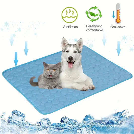 Tapis rafraîchissant d'été pour chien et chat — grand format pour petites et grandes races