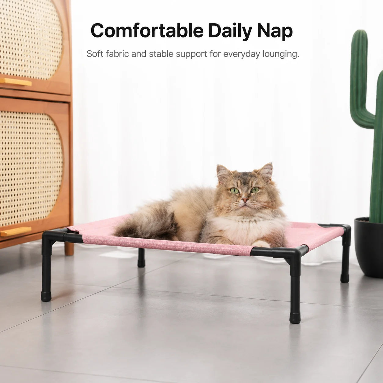 Pet Camping Bed Elevated Bed for Dogs Folding Puppy Camping Bed Cat House Portable Removable Washable Puppy Beds Dog Hammock