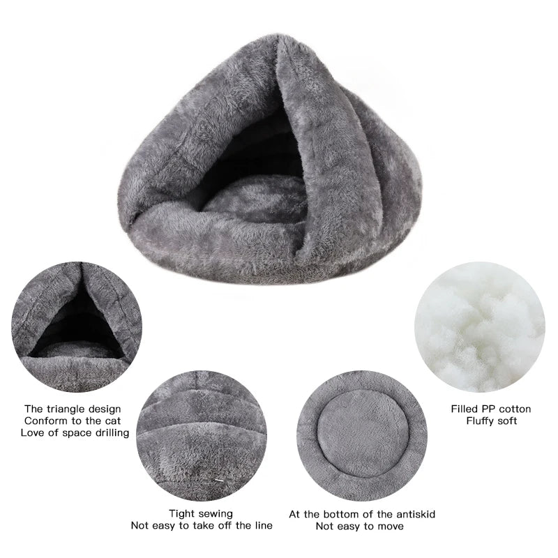 Lit douillet lavable pour chiens et chats — panier sofa en peluche toutes tailles