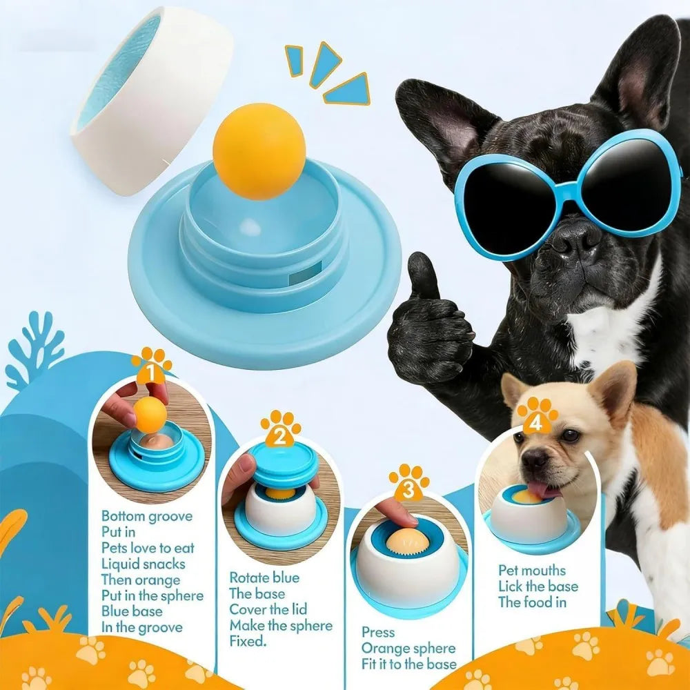 Tapis à lécher yaourt pour chien et chat – Hygiène buccale, alimentation lente