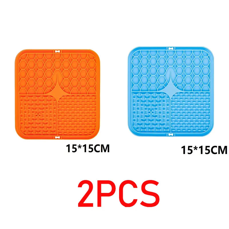 Tapis à lécher pour chien – Surface texturée, alimentation lente