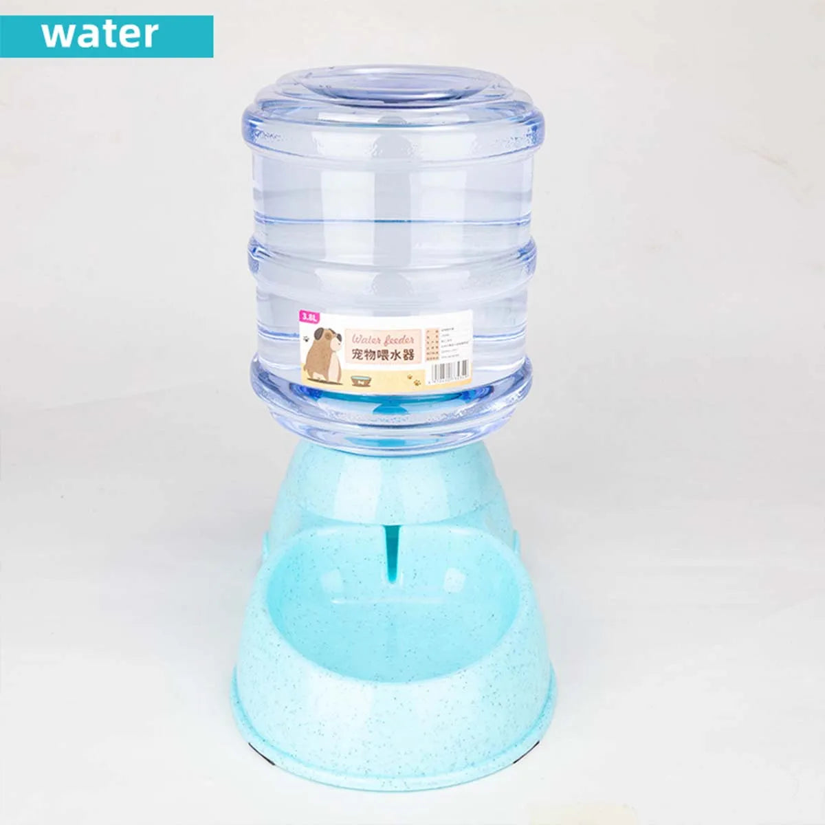Distributeur automatique de nourriture 3,8L grande capacité avec fontaine à eau pour chats et chiens