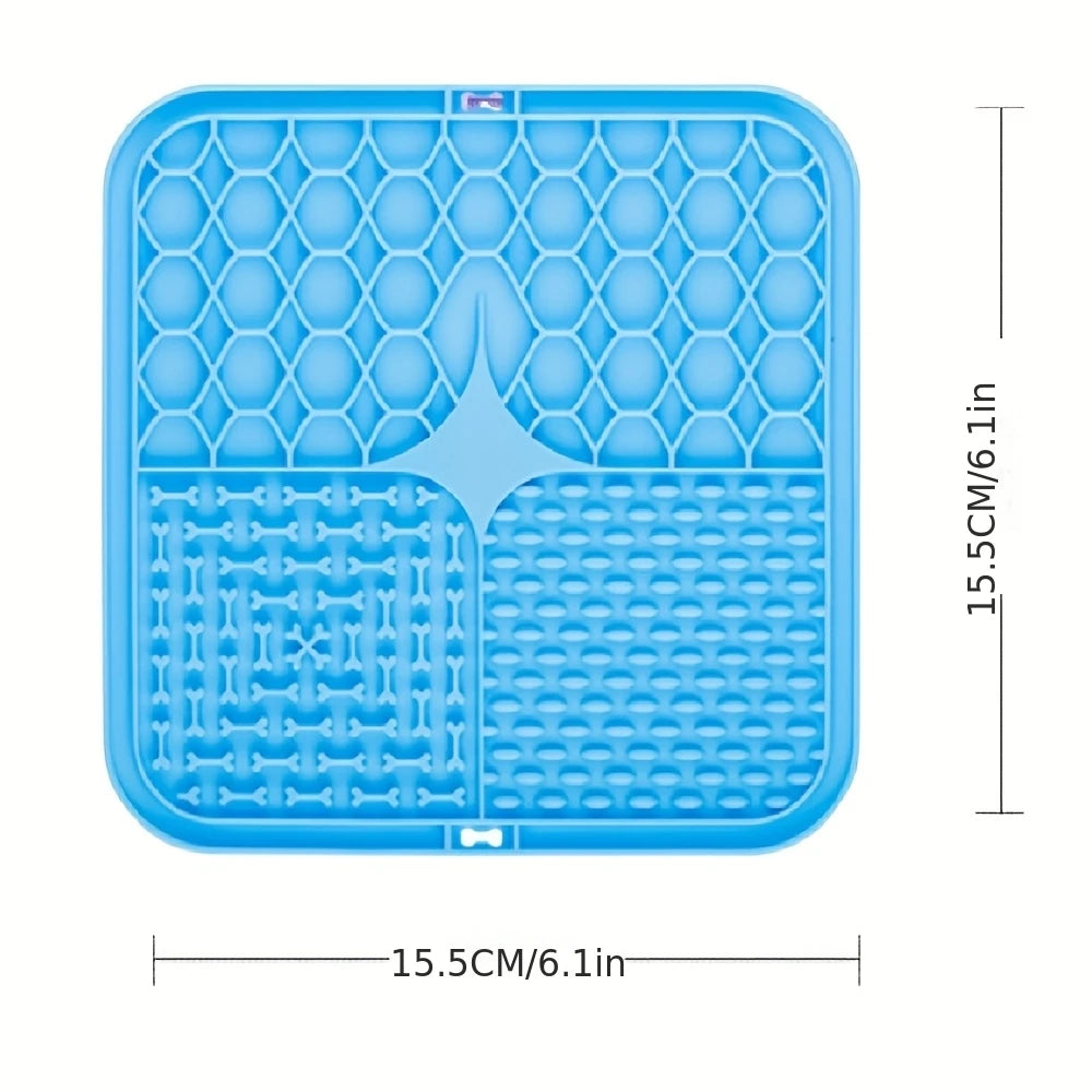 Detachable silicone licking mat for dogs and cats – Anti-anxiety, washable