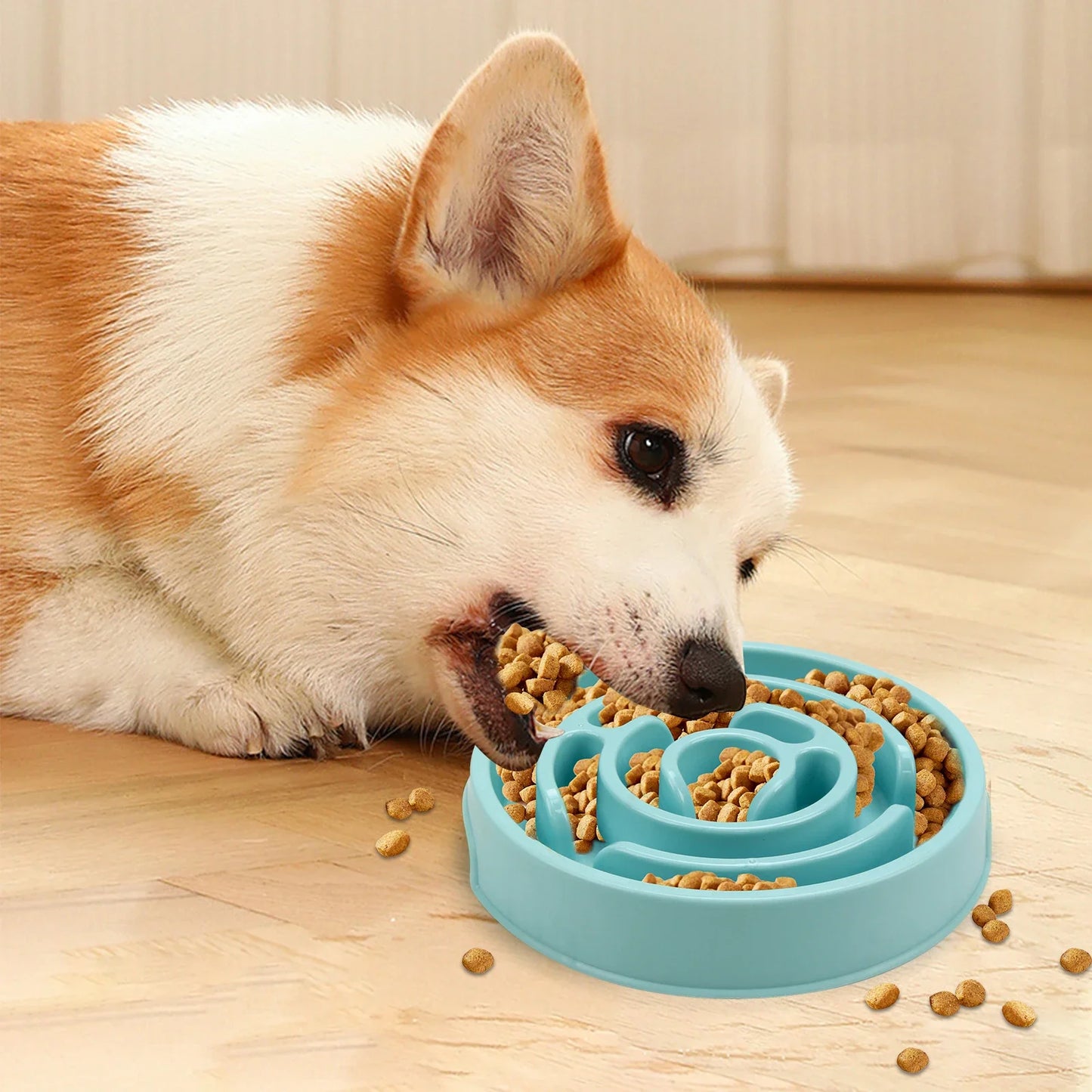 Macaron Labyrinth Slow Feeder Bowl for Dogs and Cats – Non-slip