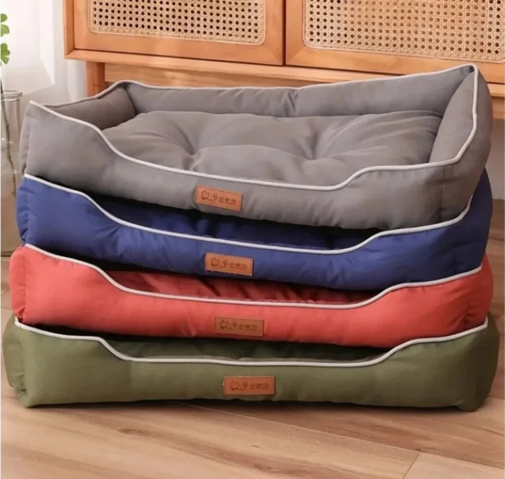 Waterproof Dog Bed 600D Oxford Pet Dogs Beds for All Seasons Thickened PP Cotton Filling Bite-resistant Pet Mat Dog Accessories