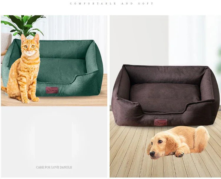 Lit respirant toutes saisons pour chien et chat — coussin sofa doux et apaisant