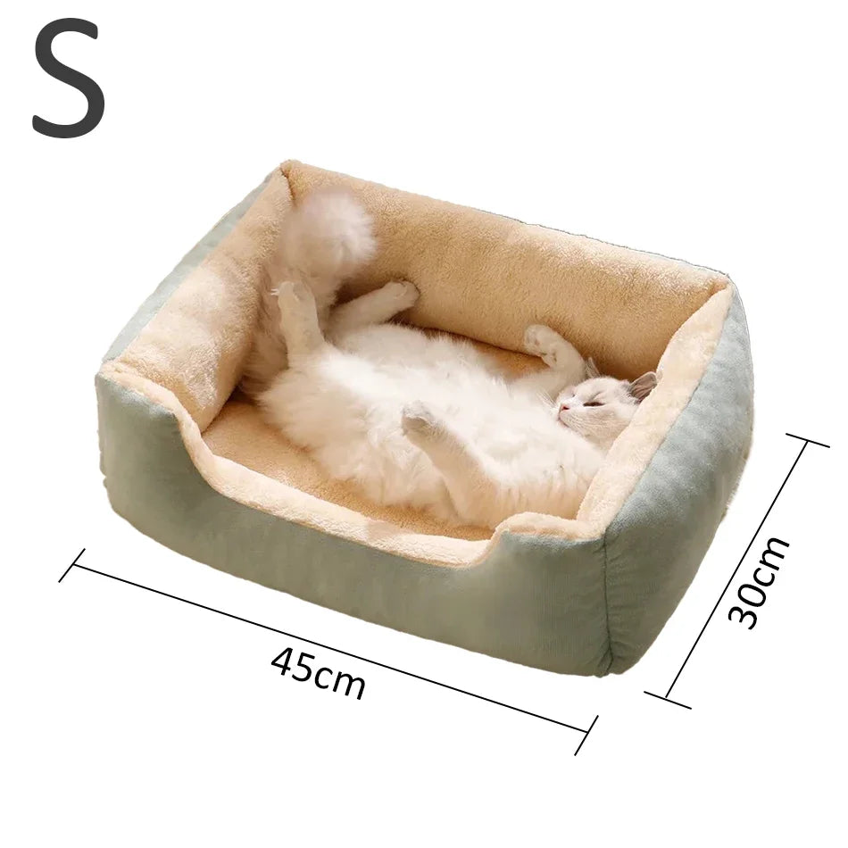 Lit panier maison douillet pour chat et chien — coussin confortable toutes tailles