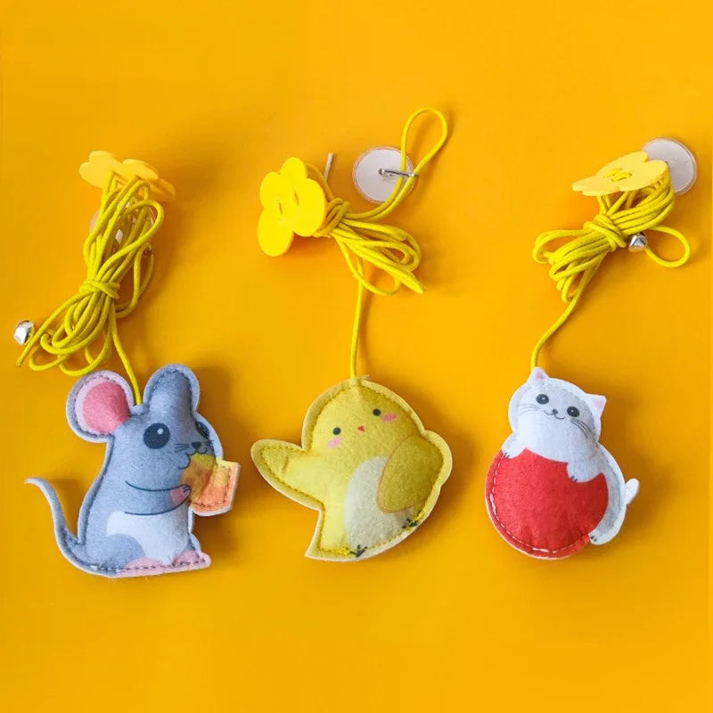 Interactive Cat Hanging Simulation Cat Toy Funny Self-hey Interactive Toy for Kitten Playing Teaser Wand Toy Cat Supplies