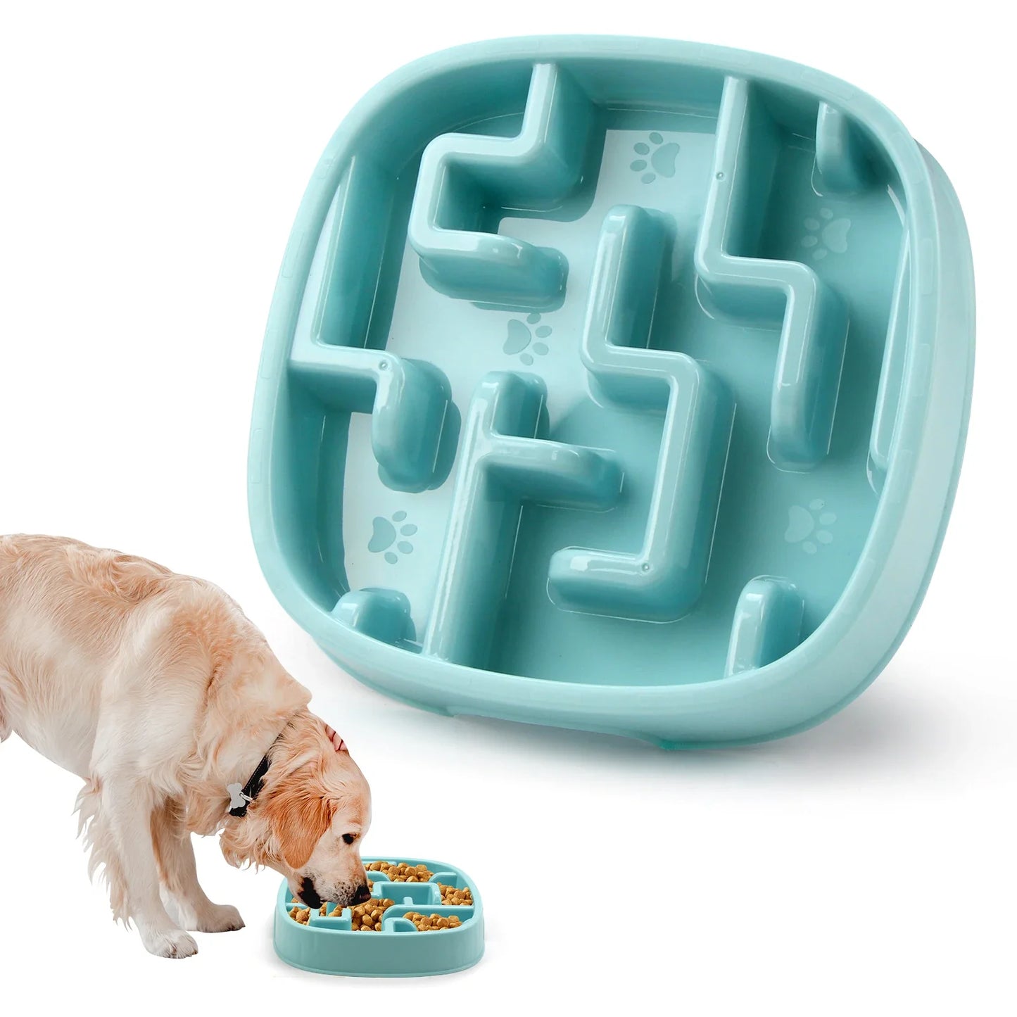 Macaron Labyrinth Slow Feeder Bowl for Dogs and Cats – Non-slip