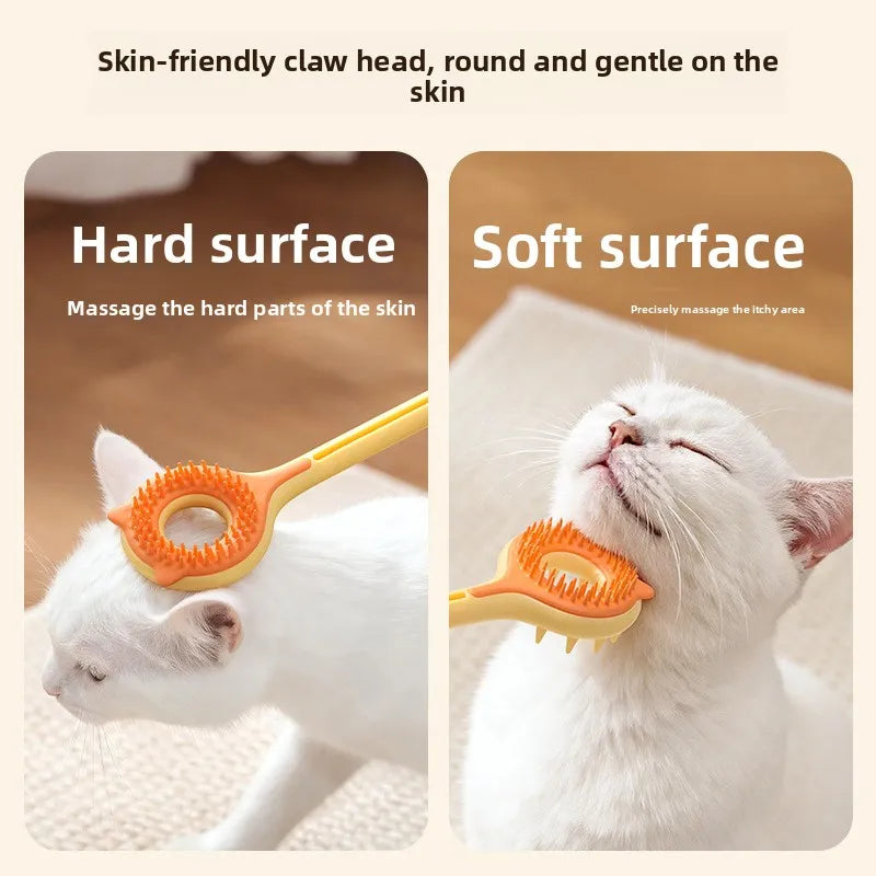 Interactive Cat Toy 2-in-1 Retractable Cat Teaser, Tickling & Massaging Toy for Kittens, Relieve Boredom, Pet Products