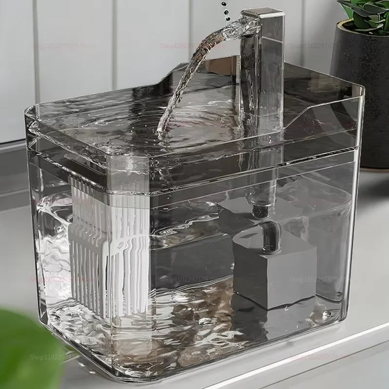 Automatic 1.5 L USB Pet Water Fountain for Cats and Small Dogs – Filtered, Silent