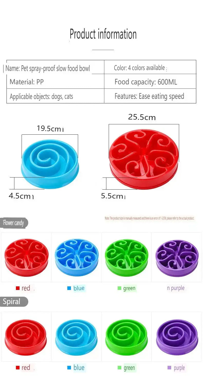 Gamelle anti-glouton puzzle pour chien – Antidérapante, grands et petits chiens