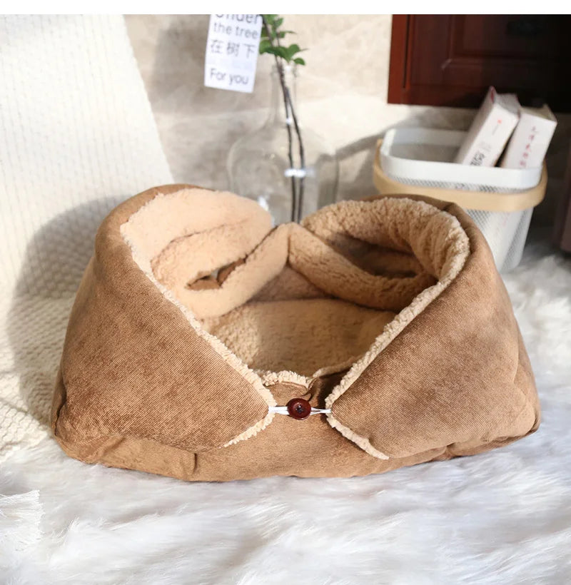Tapis lit chaud multifonction pliable pour chat et petit chien — coussin intérieur toutes saisons