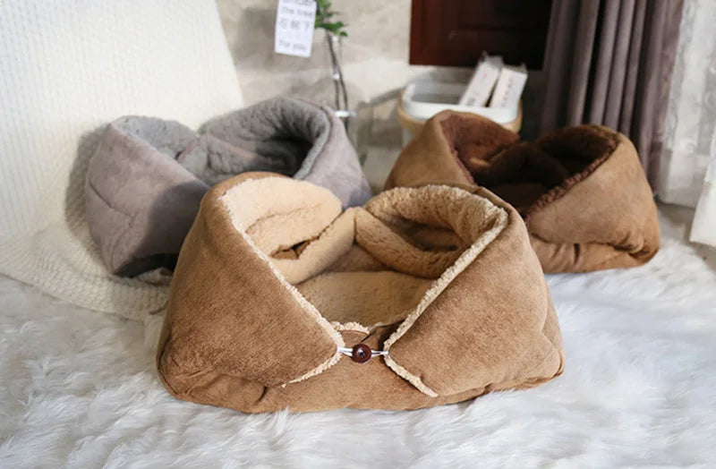Tapis lit chaud multifonction pliable pour chat et petit chien — coussin intérieur toutes saisons