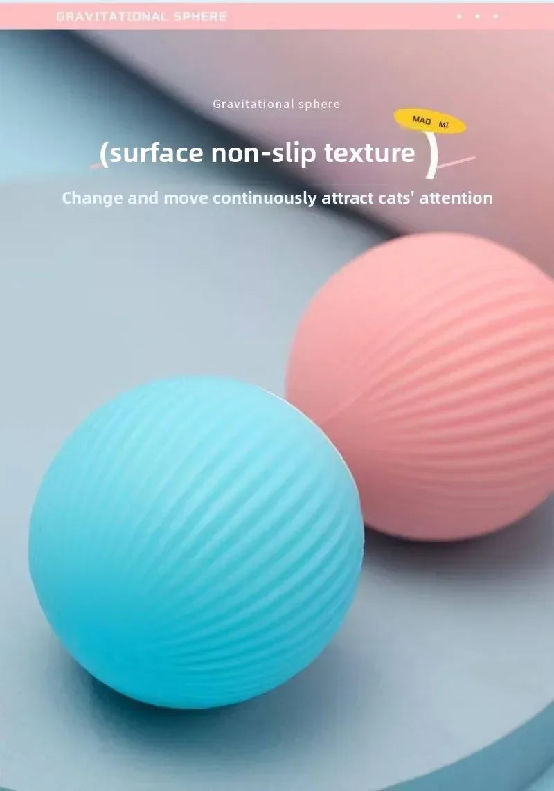 Smart Cat Toy Automatic Rolling Ball Electric Cats Toys Interactive for Pet Training Self-moving Kitten Toys for Indoor Playing