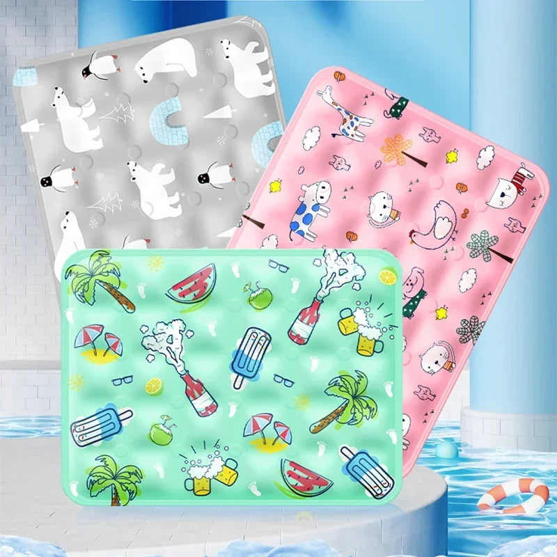 Tapis rafraîchissant réutilisable pour chien et chat — couverture glace durable canapé été