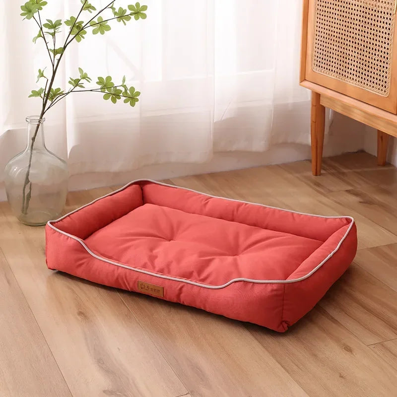 Waterproof Dog Bed 600D Oxford Pet Dogs Beds for All Seasons Thickened PP Cotton Filling Bite-resistant Pet Mat Dog Accessories