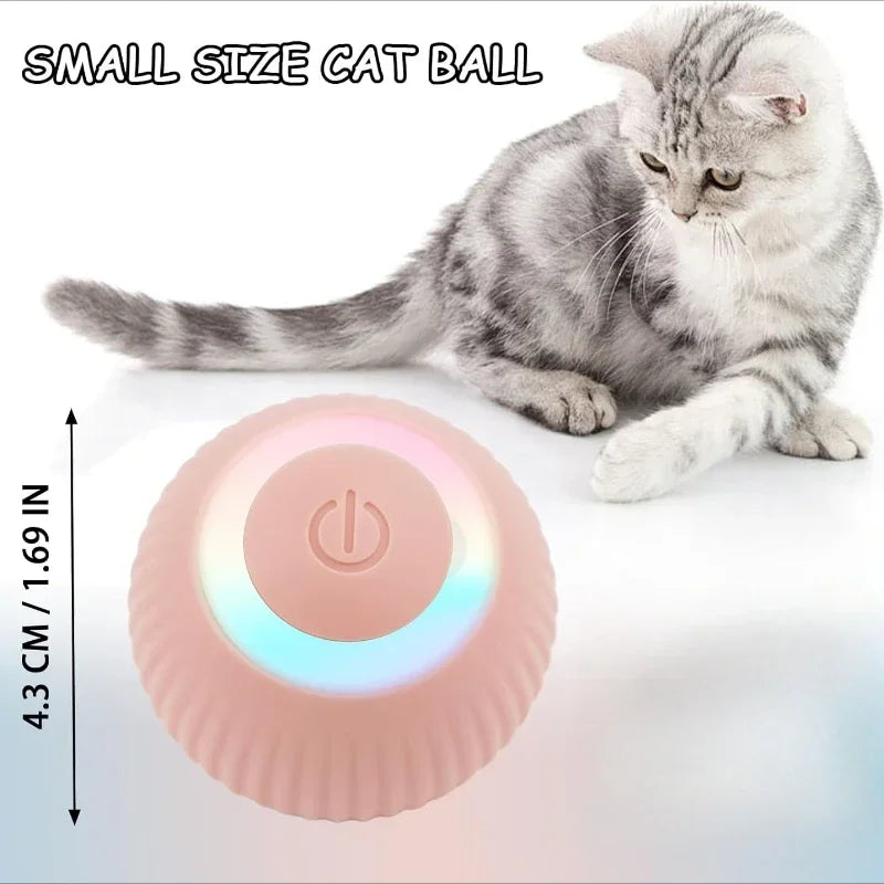 Smart Cat Toy Automatic Rolling Ball Electric Cats Toys Interactive for Pet Training Self-moving Kitten Toys for Indoor Playing