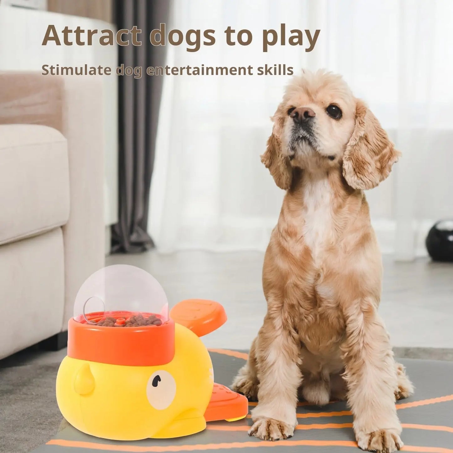 Anti-Gulping Duck Treat Dispenser for Small and Medium Dogs