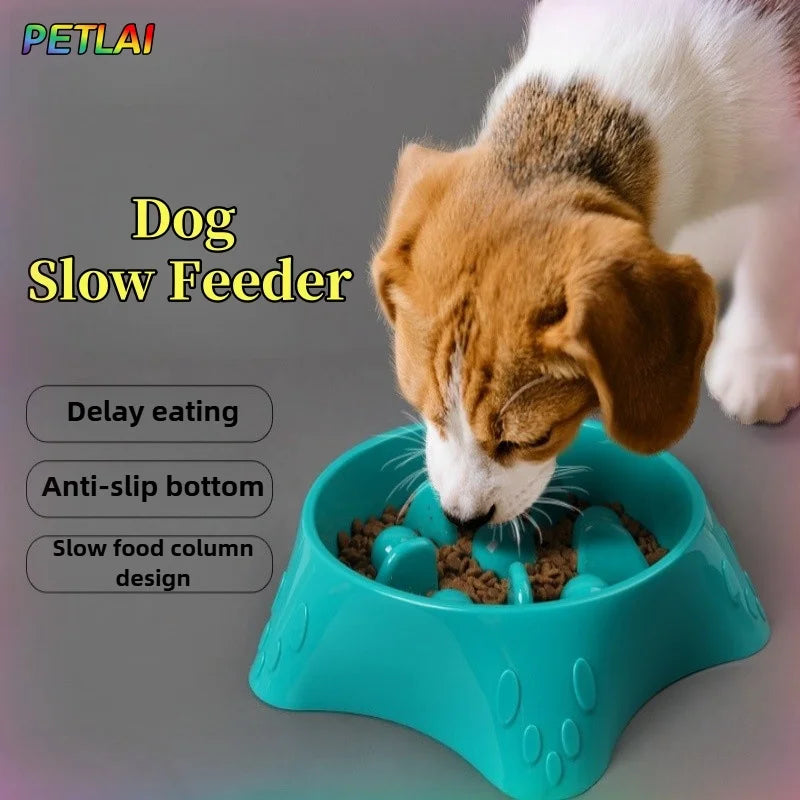 Anti-Gulp Anti-Spill Dog Bowl - Easy to Clean
