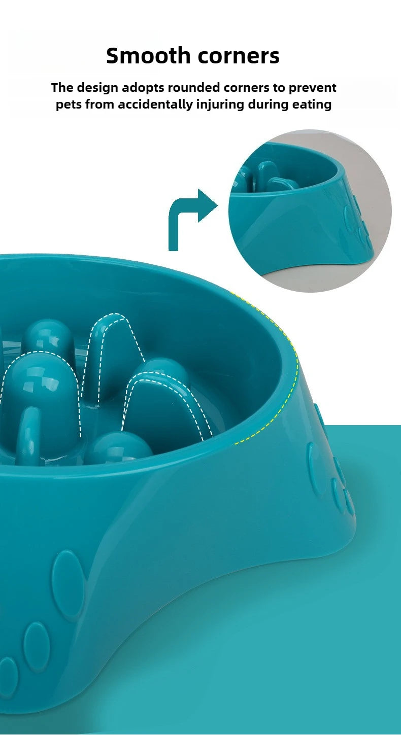 Anti-Gulp Anti-Spill Dog Bowl - Easy to Clean