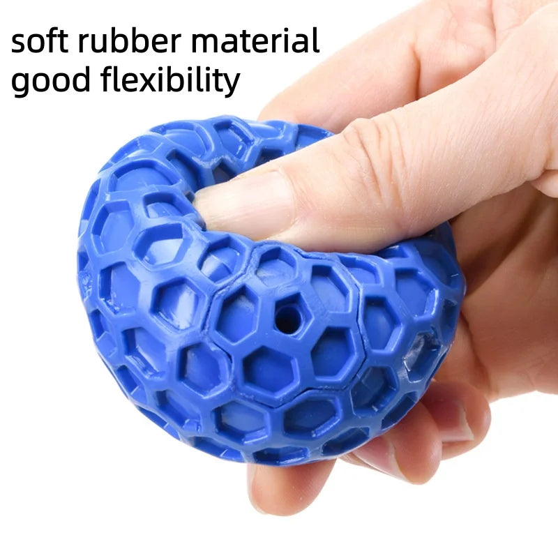 Squeaky Dog Chew Ball Durable TPR Toy For Aggressive Chewers Dental Care Interactive Fetch Pet Toy For Small Medium Large Dogs