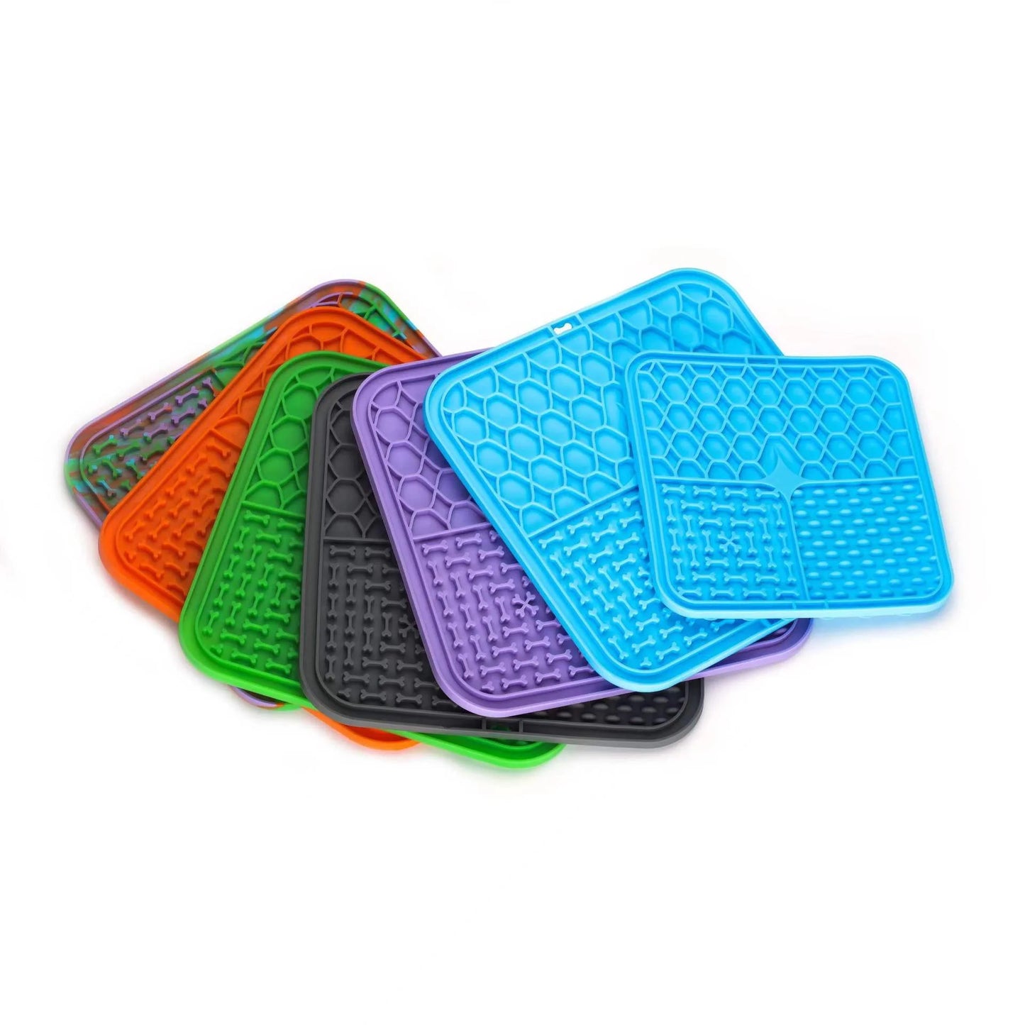 Tapis à lécher pour chien – Surface texturée, alimentation lente
