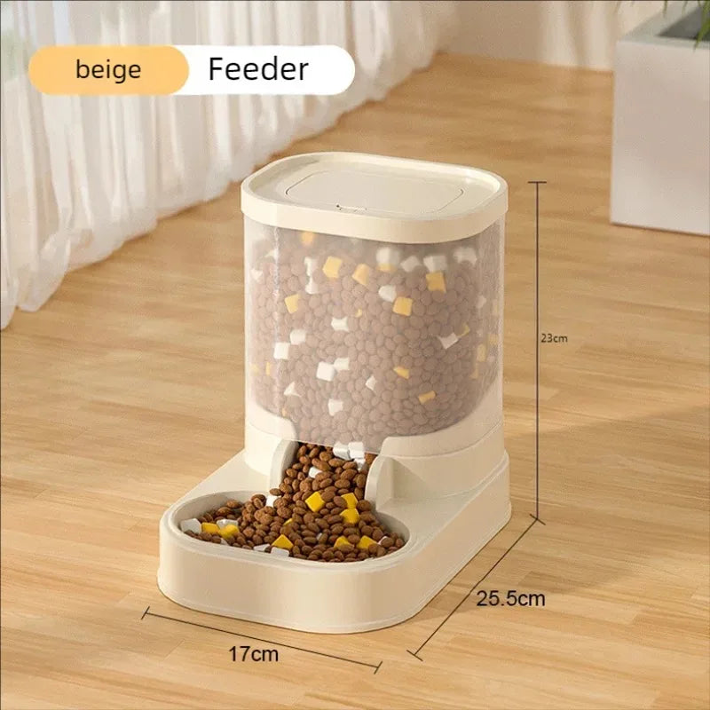 Gravity Pet Feeder and Water Dispenser Set Automatic Dog Feeder and Dog Water Dispenser for Dogs, Cats, Pets, Animals, Large Capaci