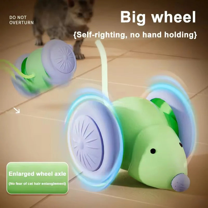 Interactive Electric Mouse Cat Toy Automatic Self Entertaining Boredom Relief Pet Toy For Indoor Cats Chasing Hunting Teaser